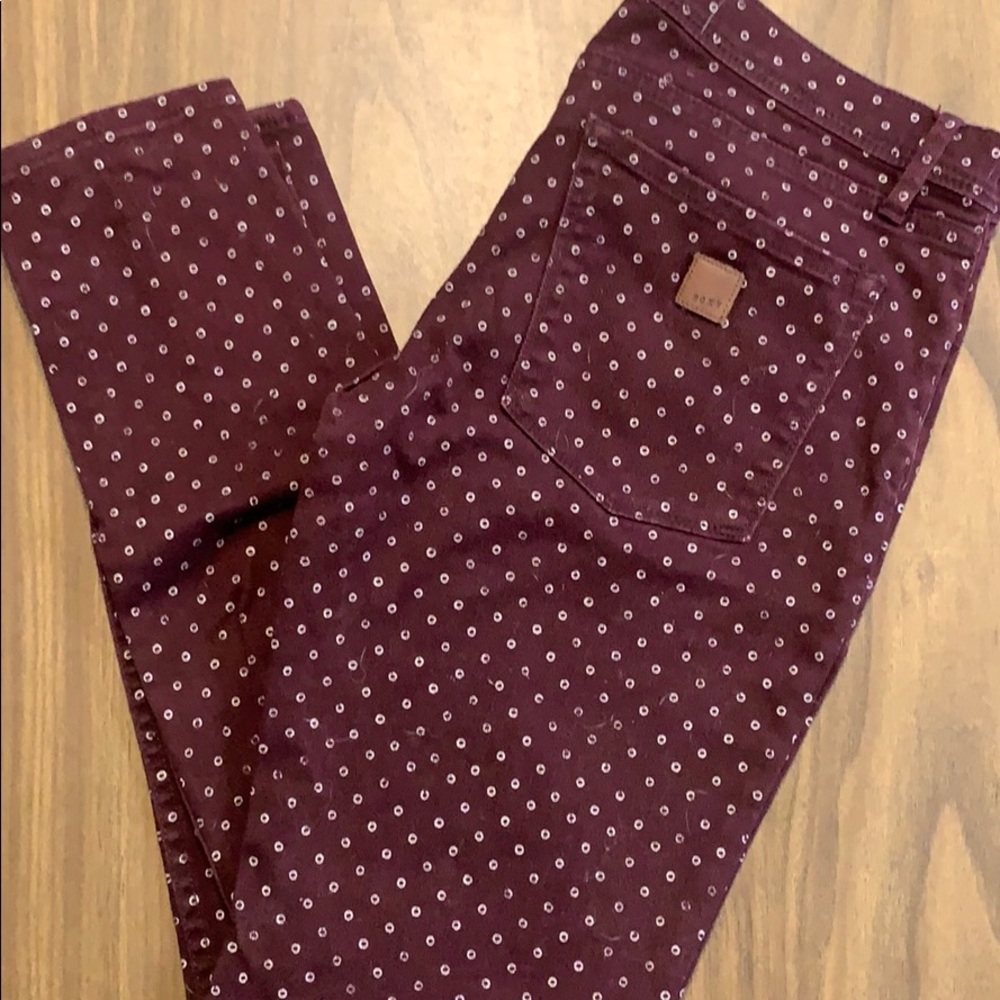 Roxy maroon jeans. Size 9/29